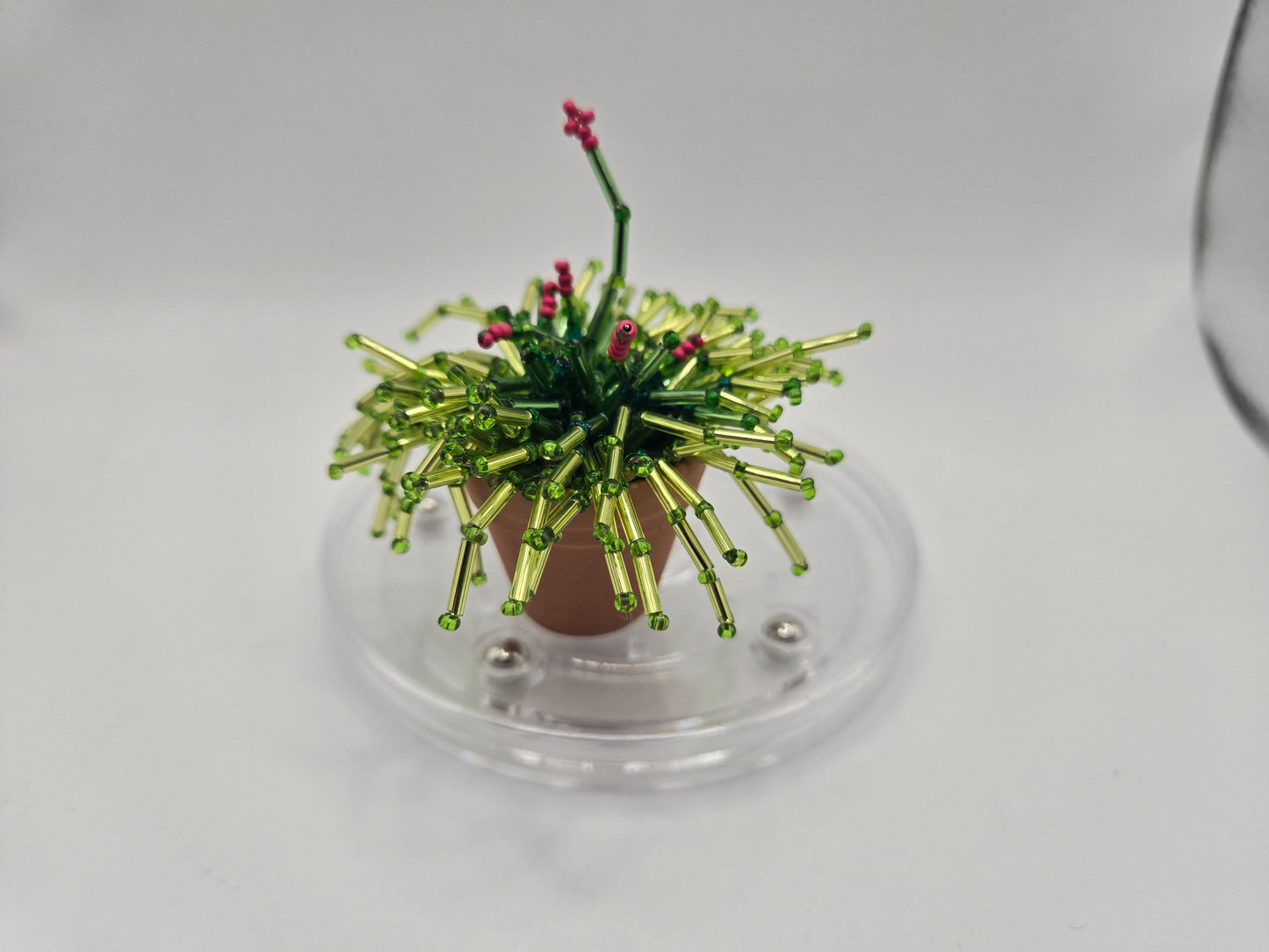 Lillith- Red miniature beaded plant