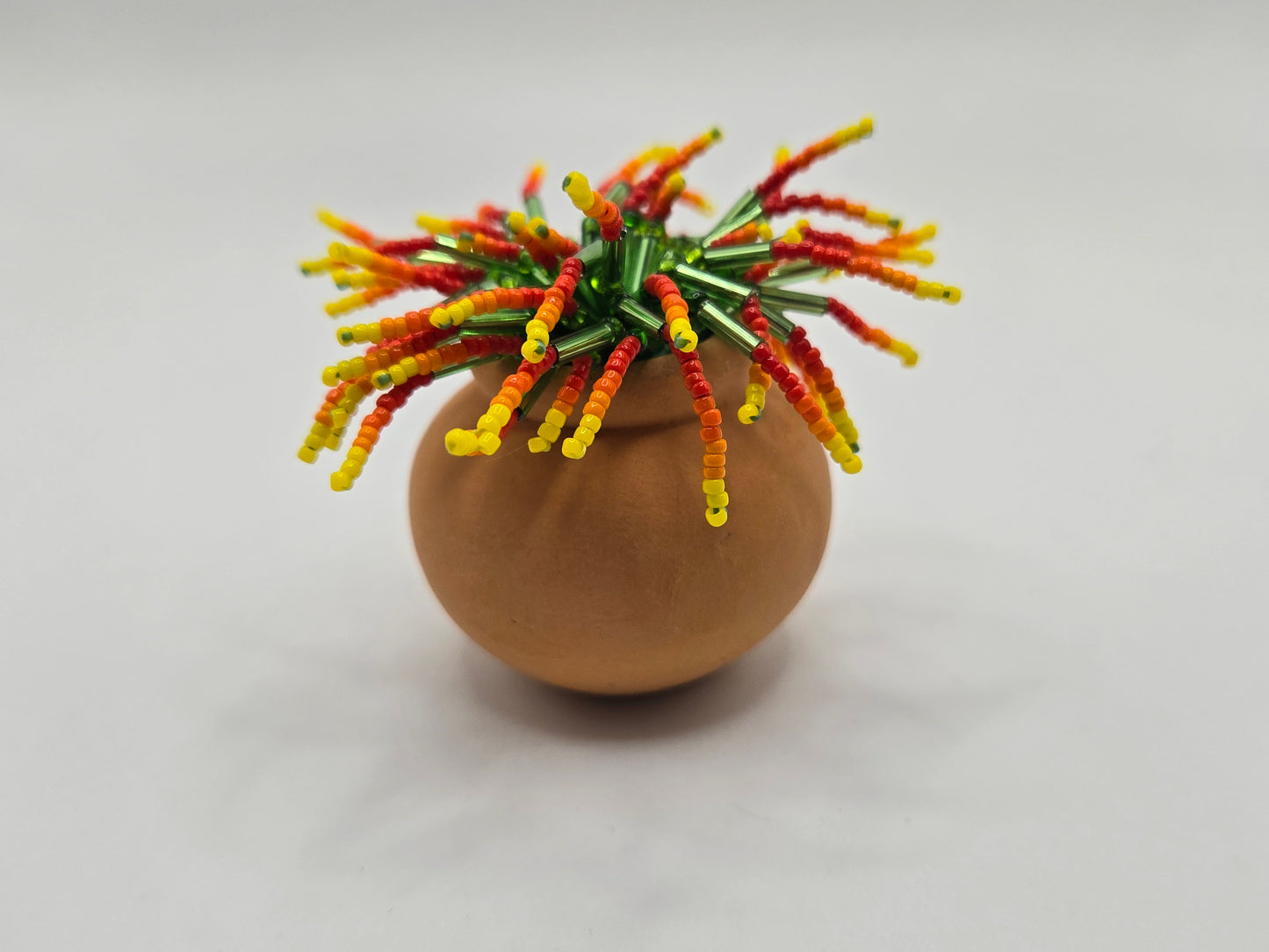 Dick Van Spike-Red/Yellow Gradient miniature beaded plant