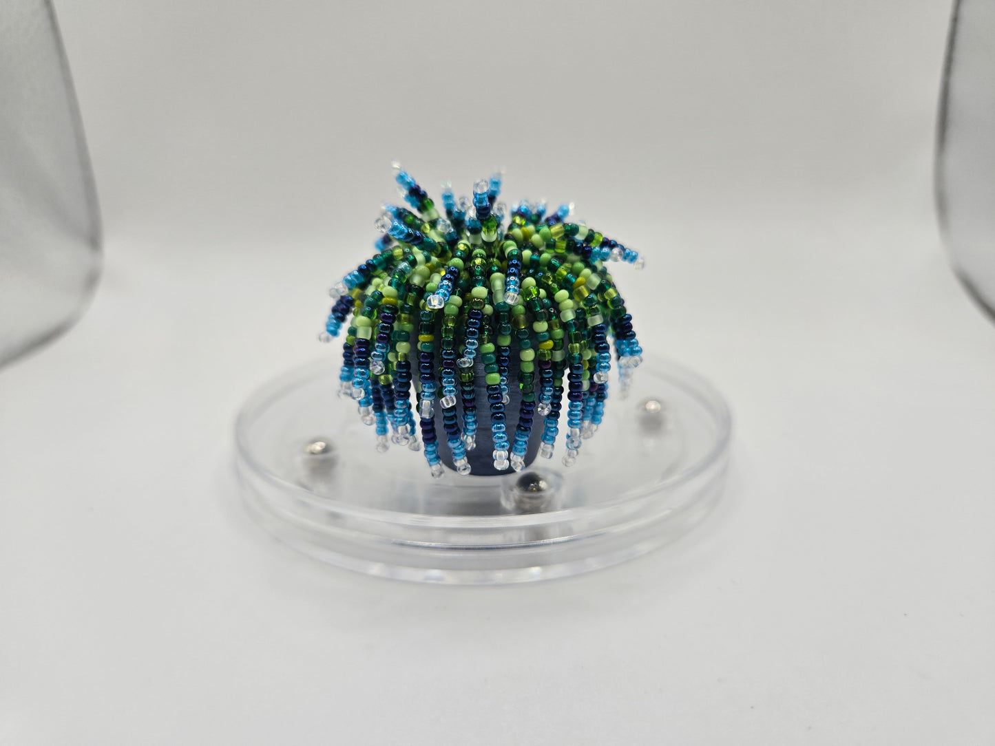 Paisley- Blue Miniature beaded plant