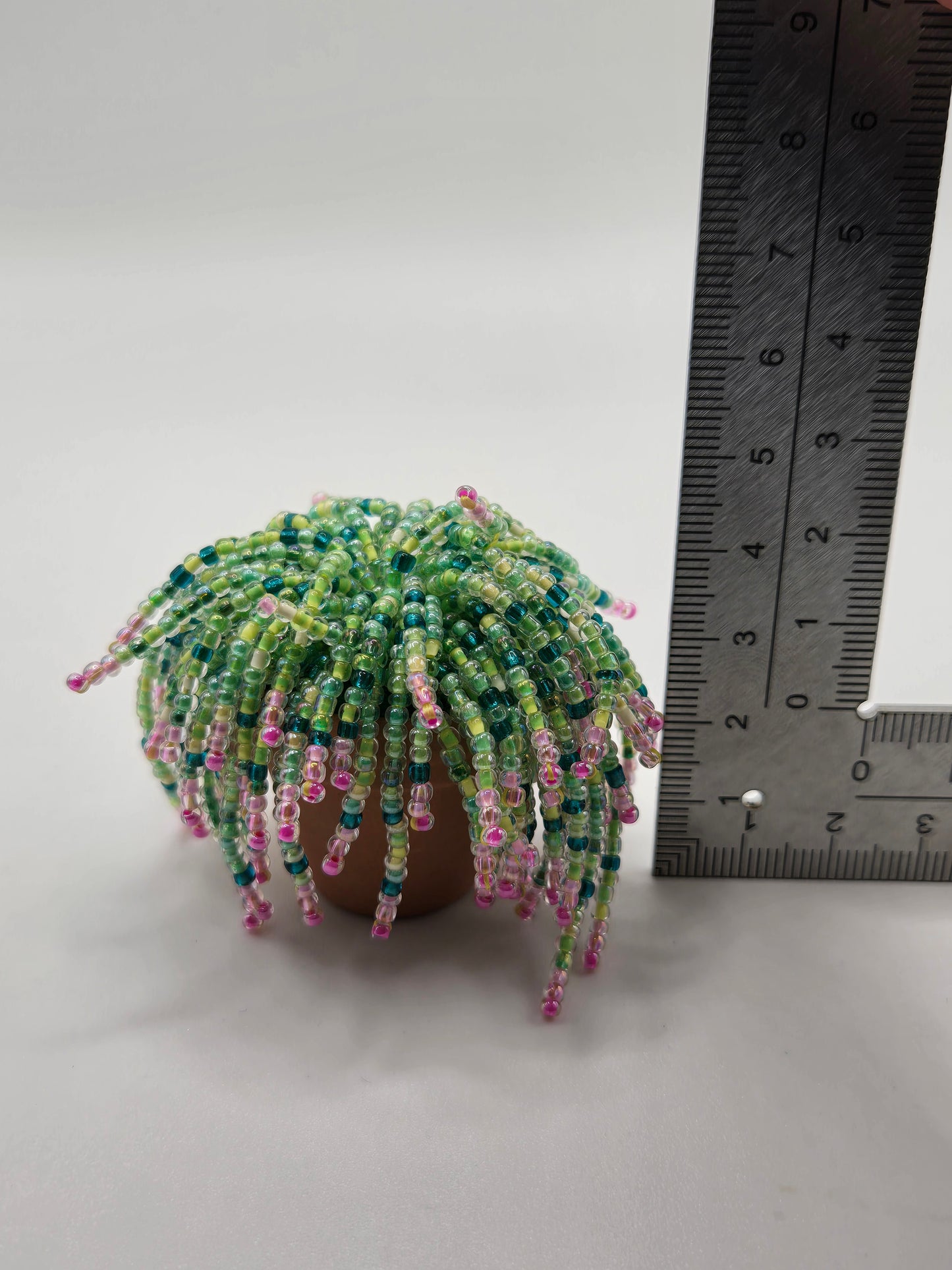 Fuchsia- Pink Gradient miniature beaded plant