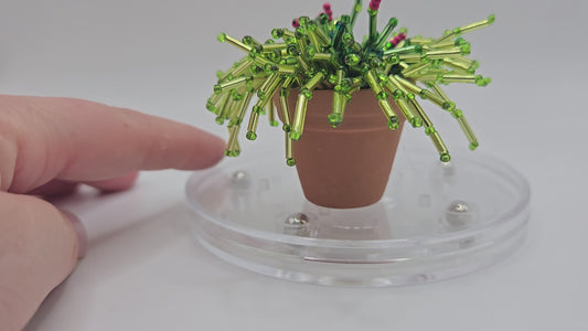 Lillith- Red miniature beaded plant