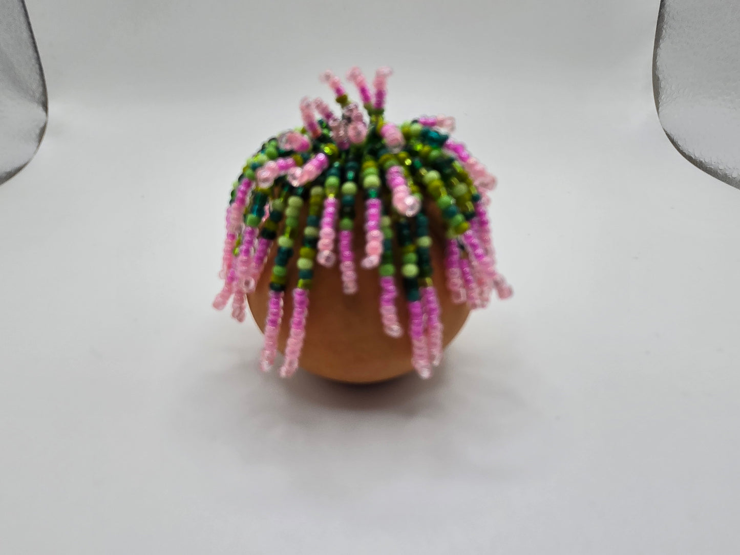 Rosy- Pink miniature beaded plant