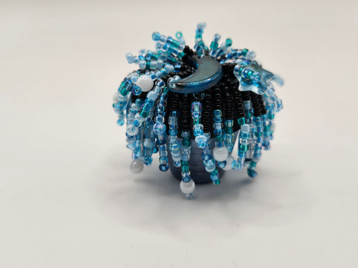 Celeste-Blue Starry miniature beaded plant