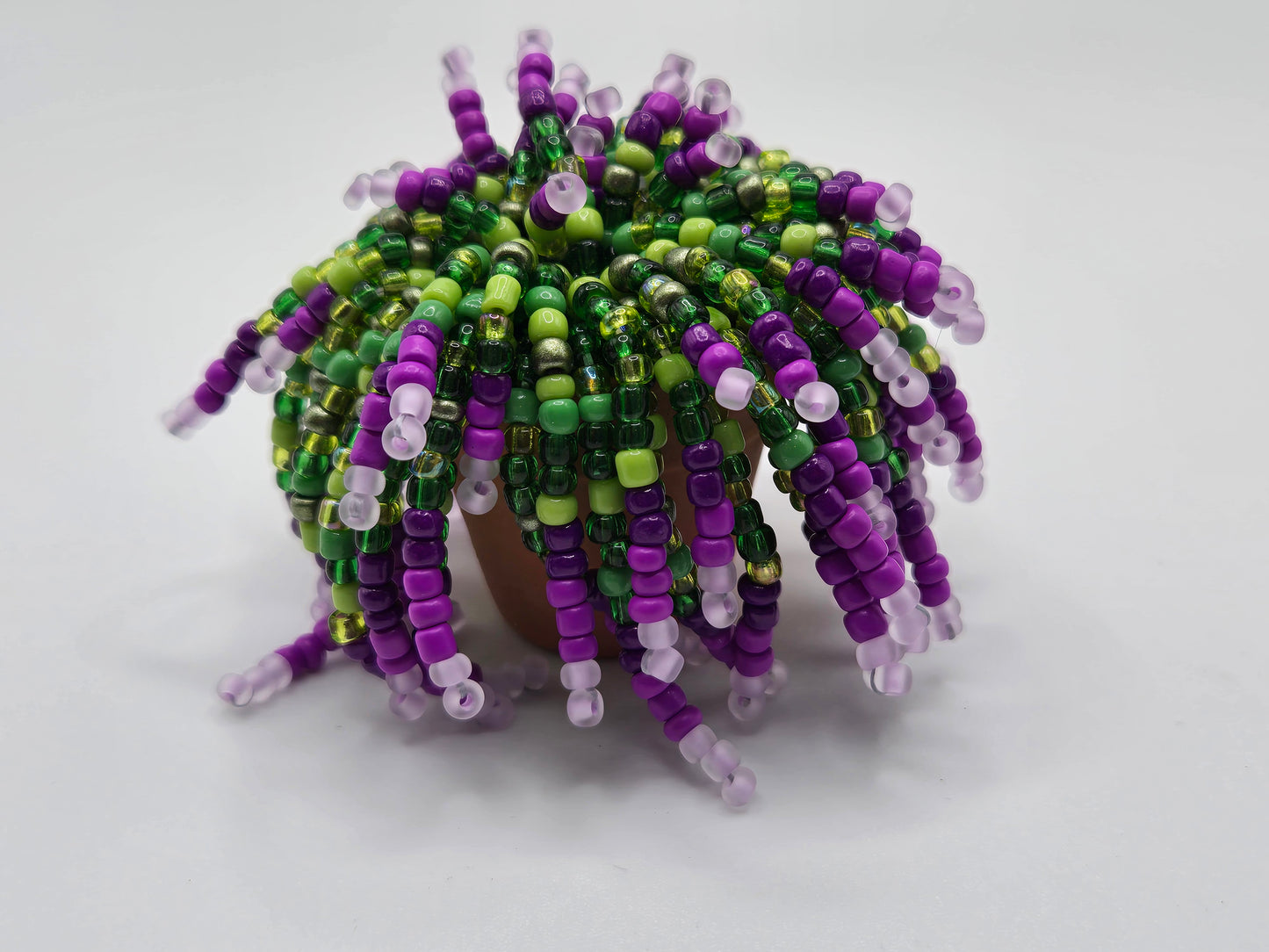 Purple Velvet-Purple Gradient miniature beaded plant