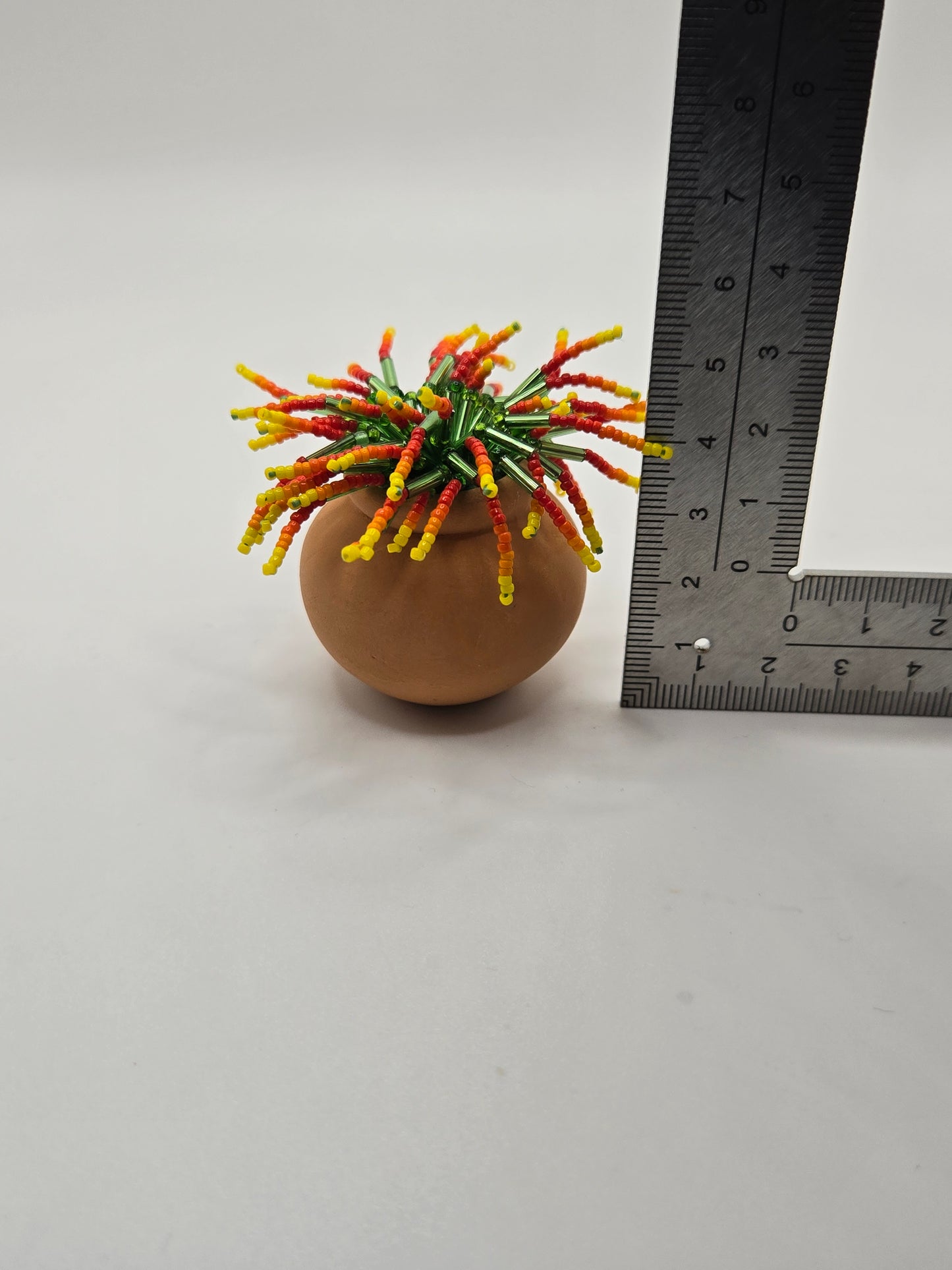 Dick Van Spike-Red/Yellow Gradient miniature beaded plant