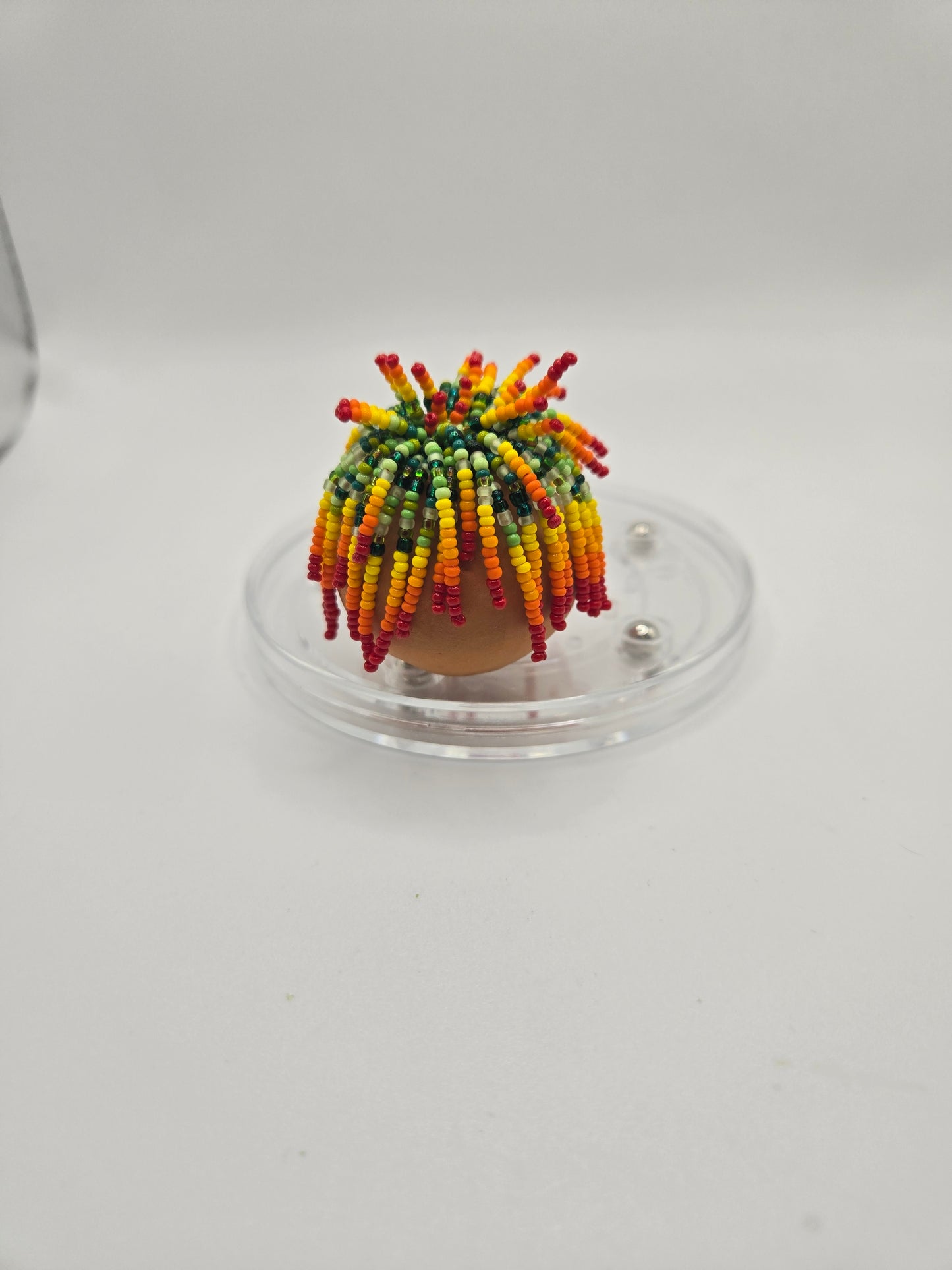 Red Hot- Red-yellow Gradient Miniature beaded plant