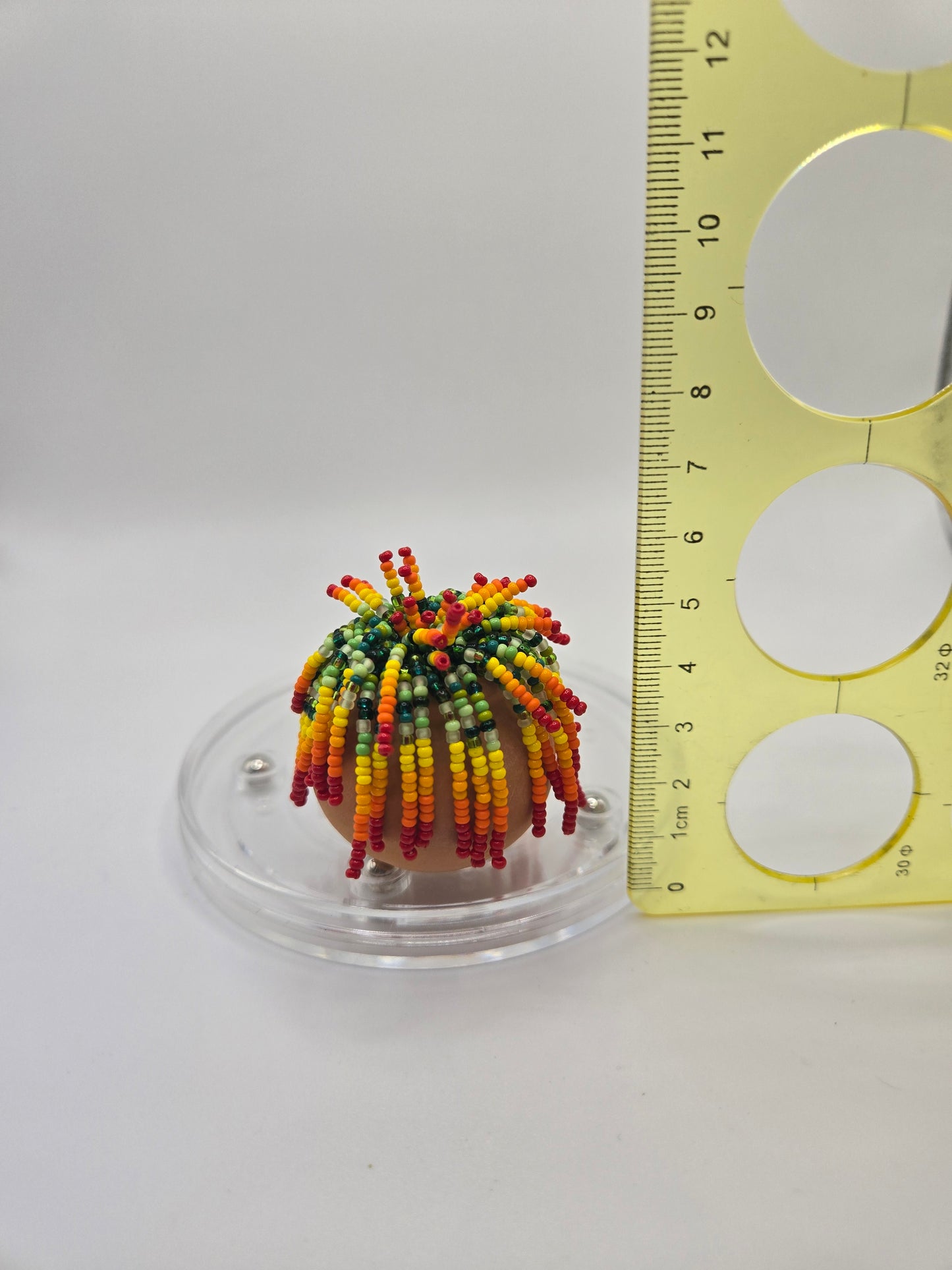 Red Hot- Red-yellow Gradient Miniature beaded plant