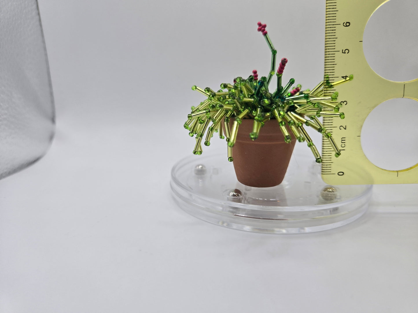 Lillith- Red miniature beaded plant